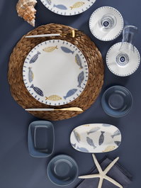 Hermia 58KKT000146 Juego de Desayuno de Porcelana, 30 Piezas para una Experiencia Elegante en tu Mesa